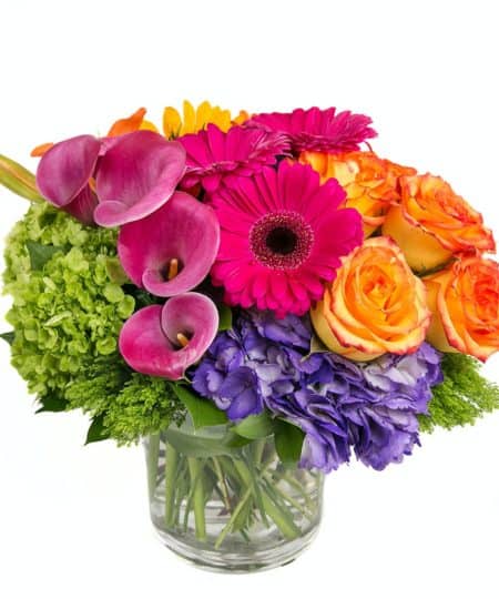 Send them some happiness with this bright, happy bouquet! Sure to bring a smile!